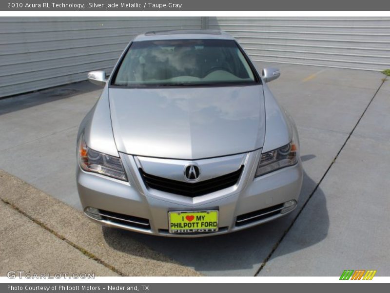 Silver Jade Metallic / Taupe Gray 2010 Acura RL Technology