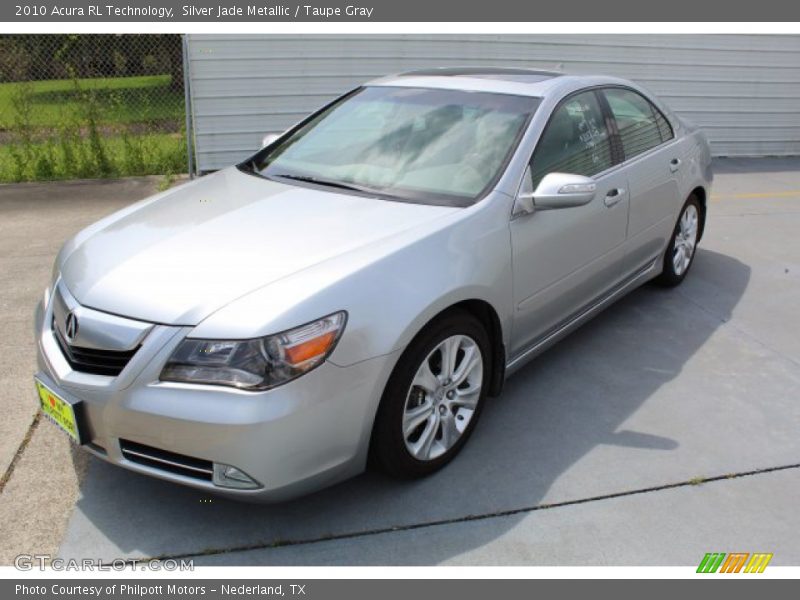 Silver Jade Metallic / Taupe Gray 2010 Acura RL Technology
