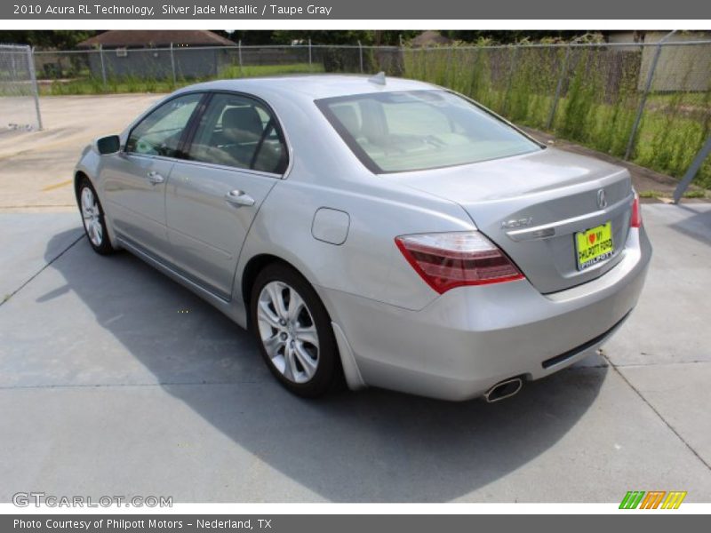 Silver Jade Metallic / Taupe Gray 2010 Acura RL Technology