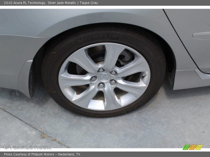 Silver Jade Metallic / Taupe Gray 2010 Acura RL Technology