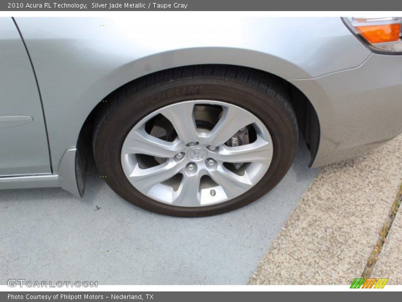 Silver Jade Metallic / Taupe Gray 2010 Acura RL Technology