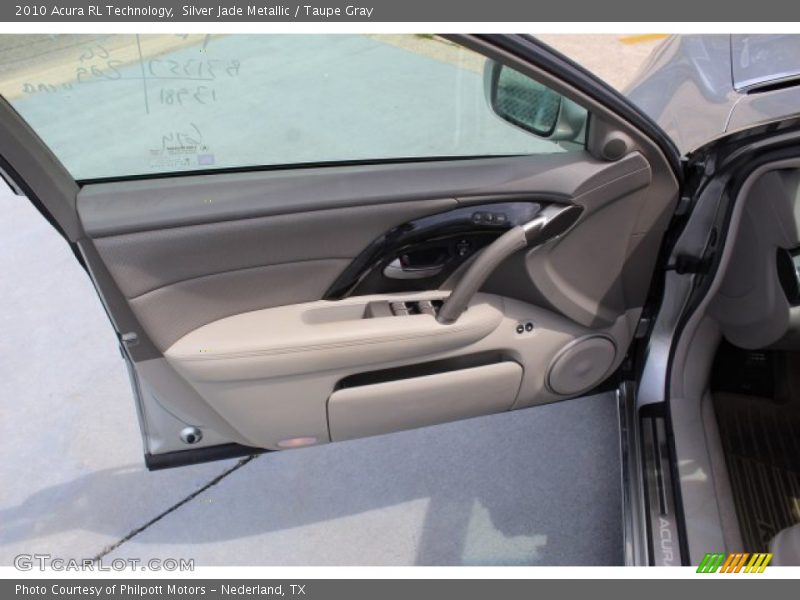 Silver Jade Metallic / Taupe Gray 2010 Acura RL Technology