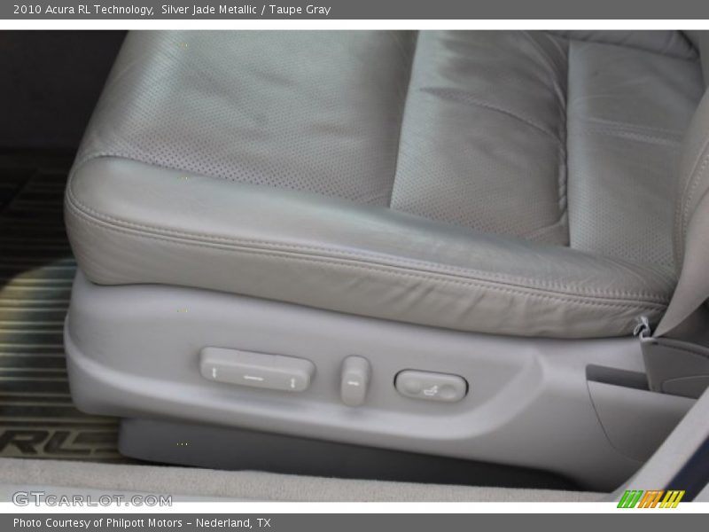 Silver Jade Metallic / Taupe Gray 2010 Acura RL Technology