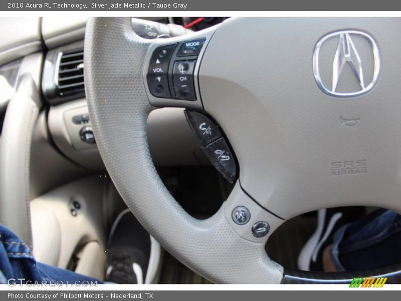 Silver Jade Metallic / Taupe Gray 2010 Acura RL Technology