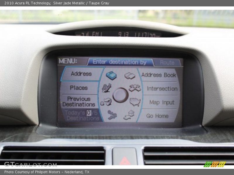 Silver Jade Metallic / Taupe Gray 2010 Acura RL Technology