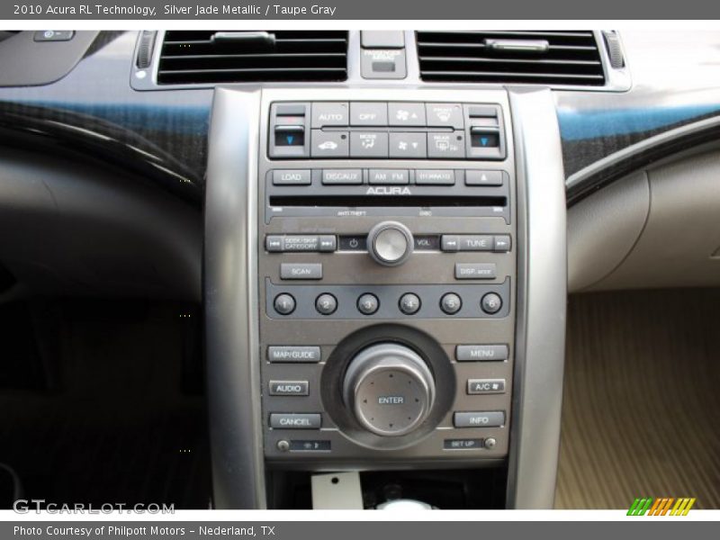 Silver Jade Metallic / Taupe Gray 2010 Acura RL Technology