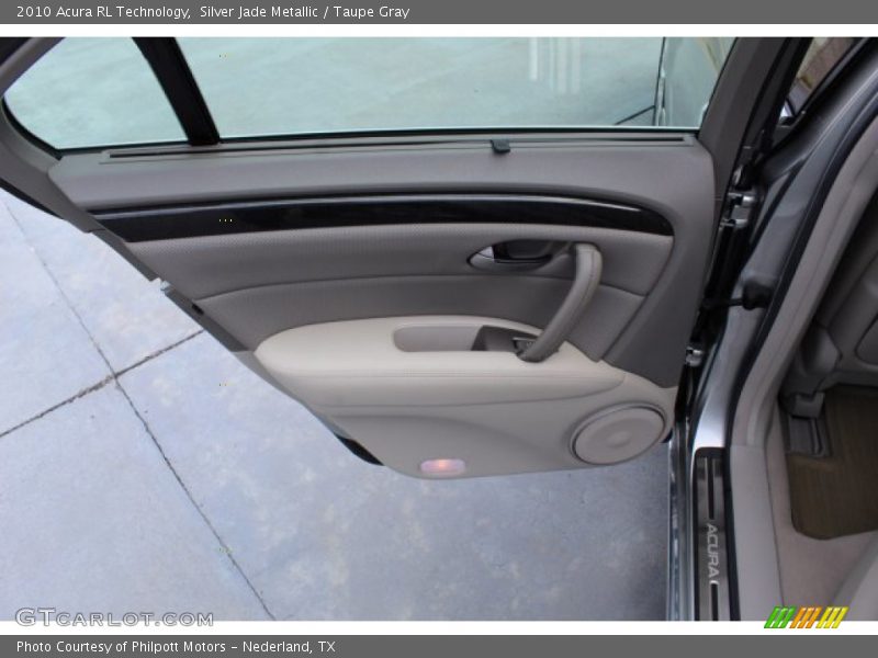 Silver Jade Metallic / Taupe Gray 2010 Acura RL Technology