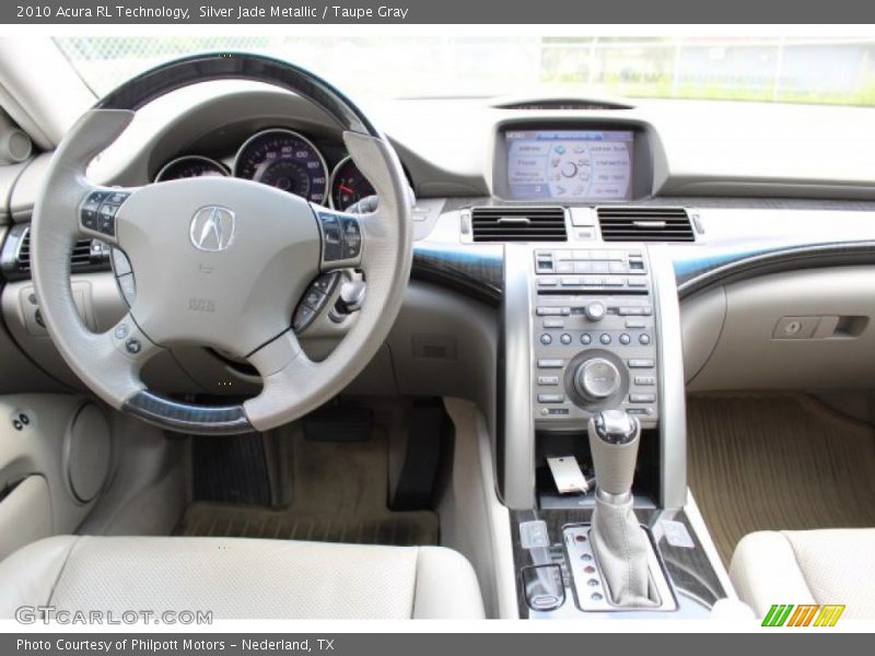 Silver Jade Metallic / Taupe Gray 2010 Acura RL Technology