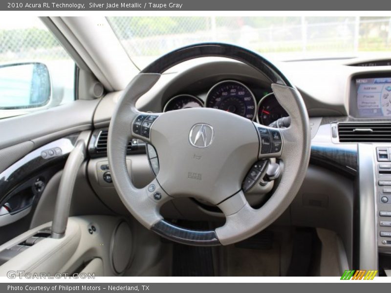 Silver Jade Metallic / Taupe Gray 2010 Acura RL Technology
