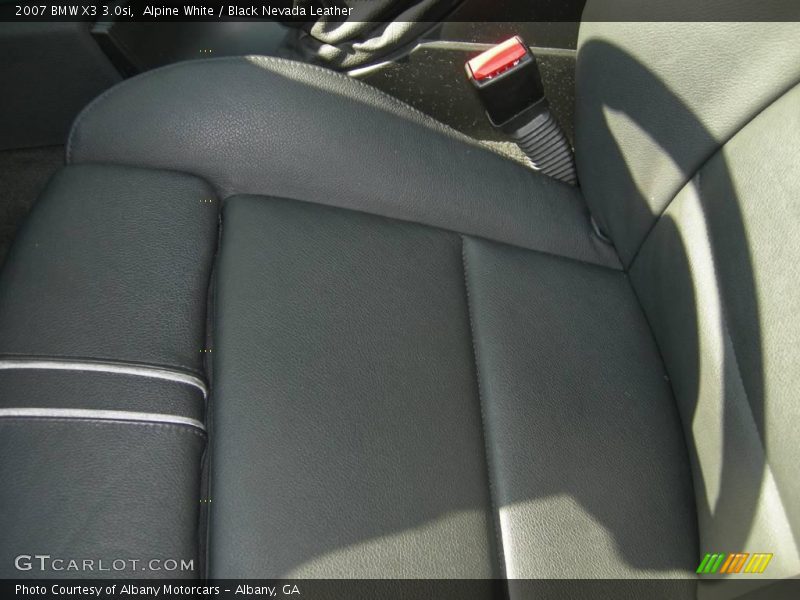 Alpine White / Black Nevada Leather 2007 BMW X3 3.0si