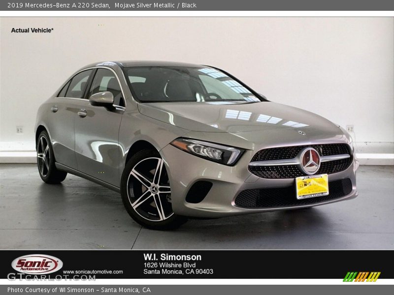 Mojave Silver Metallic / Black 2019 Mercedes-Benz A 220 Sedan