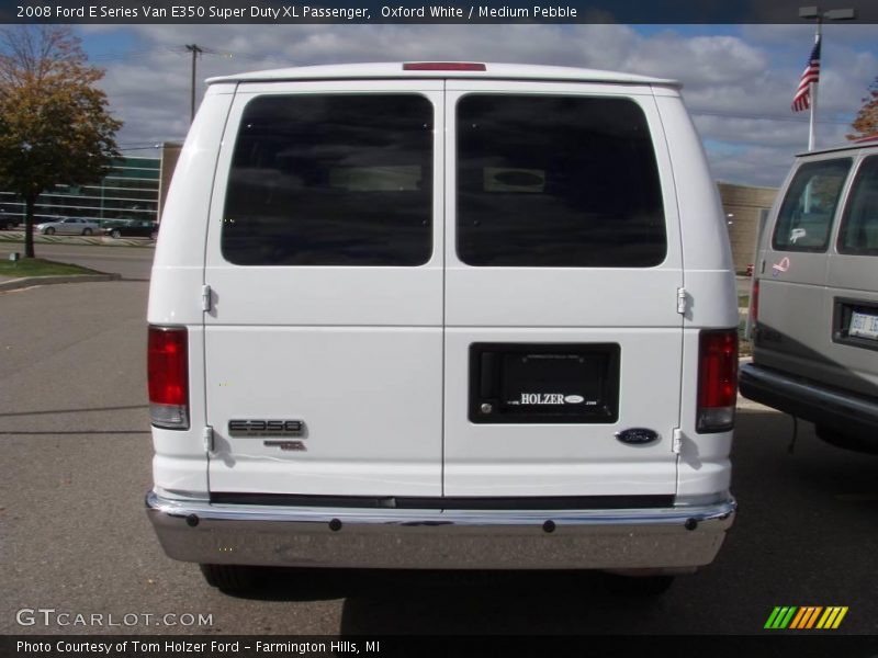 Oxford White / Medium Pebble 2008 Ford E Series Van E350 Super Duty XL Passenger
