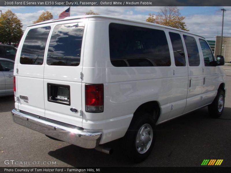 Oxford White / Medium Pebble 2008 Ford E Series Van E350 Super Duty XL Passenger