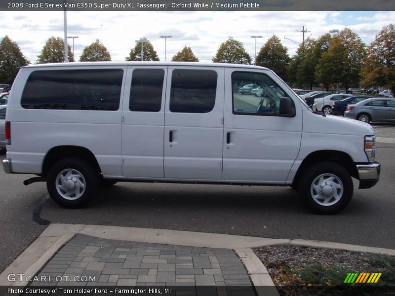 Oxford White / Medium Pebble 2008 Ford E Series Van E350 Super Duty XL Passenger