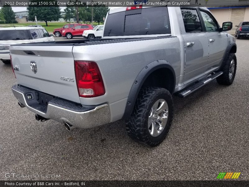Bright Silver Metallic / Dark Slate Gray/Medium Graystone 2012 Dodge Ram 1500 SLT Crew Cab 4x4