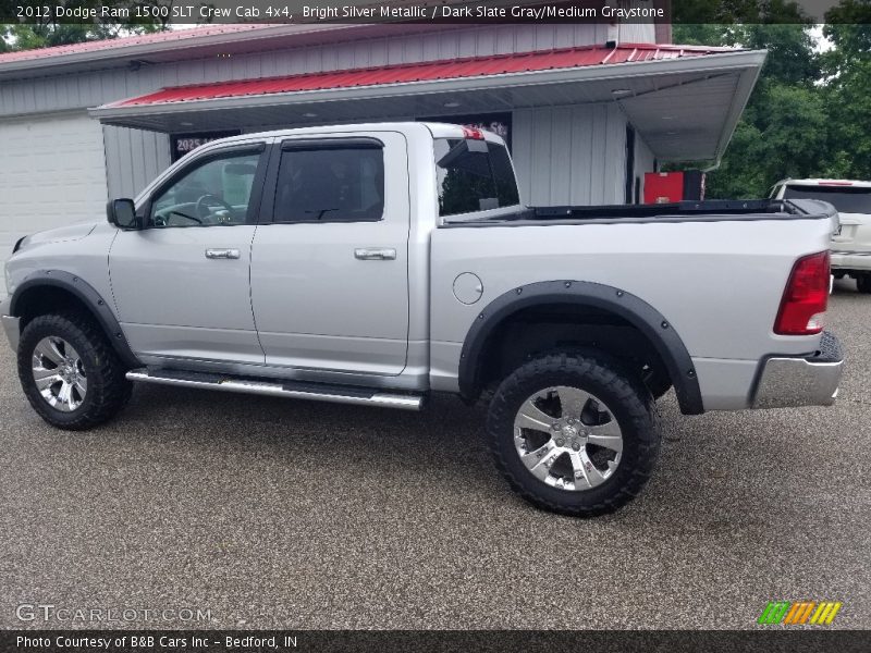 Bright Silver Metallic / Dark Slate Gray/Medium Graystone 2012 Dodge Ram 1500 SLT Crew Cab 4x4