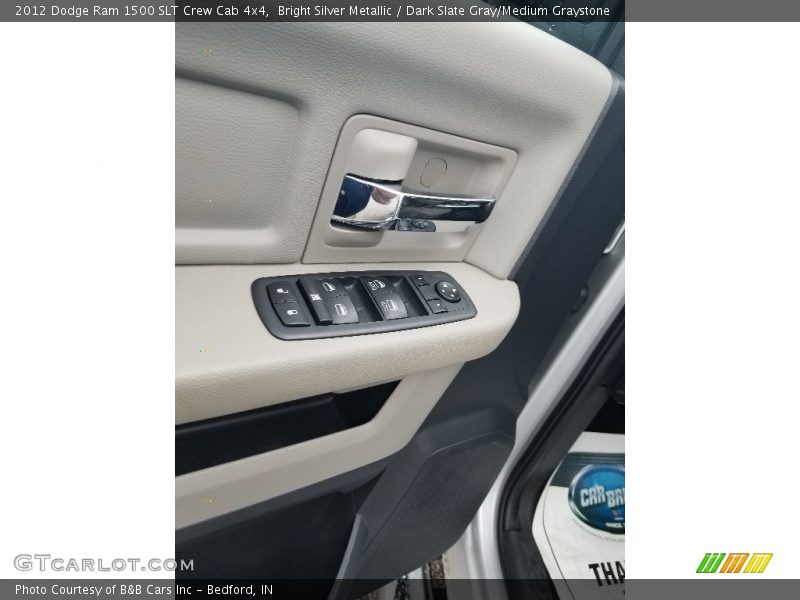 Bright Silver Metallic / Dark Slate Gray/Medium Graystone 2012 Dodge Ram 1500 SLT Crew Cab 4x4