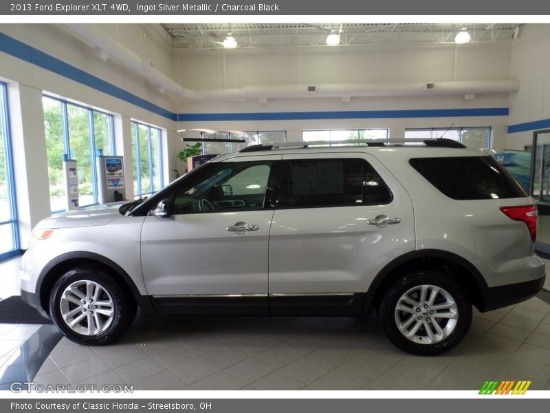 Ingot Silver Metallic / Charcoal Black 2013 Ford Explorer XLT 4WD