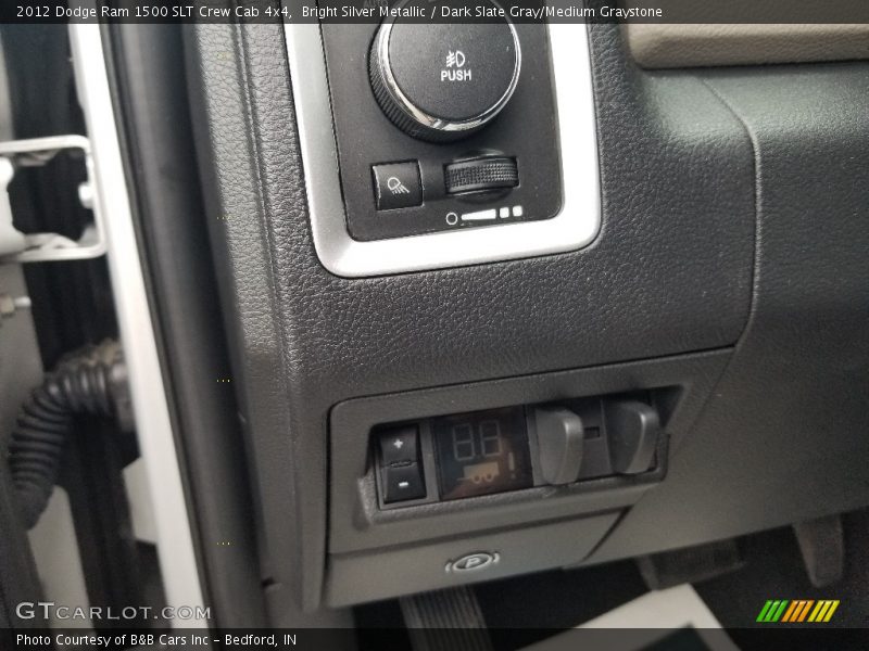 Bright Silver Metallic / Dark Slate Gray/Medium Graystone 2012 Dodge Ram 1500 SLT Crew Cab 4x4