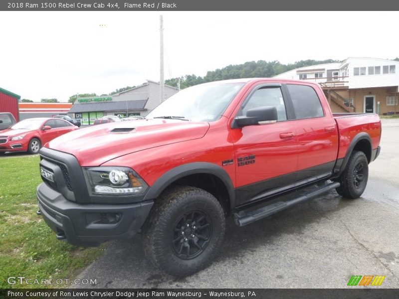 Flame Red / Black 2018 Ram 1500 Rebel Crew Cab 4x4