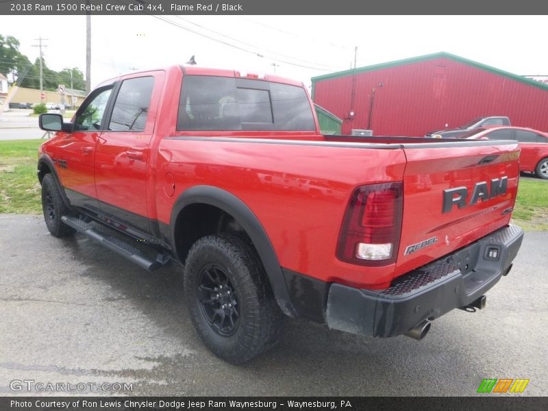 Flame Red / Black 2018 Ram 1500 Rebel Crew Cab 4x4