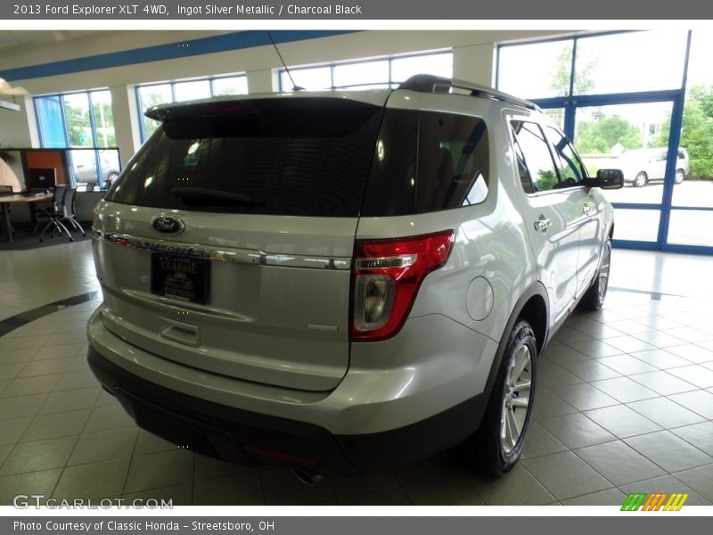 Ingot Silver Metallic / Charcoal Black 2013 Ford Explorer XLT 4WD