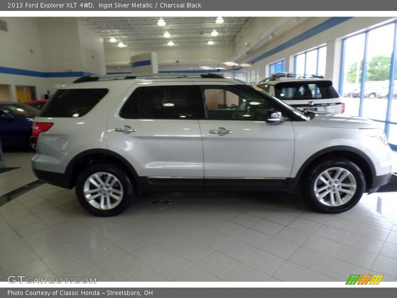 Ingot Silver Metallic / Charcoal Black 2013 Ford Explorer XLT 4WD