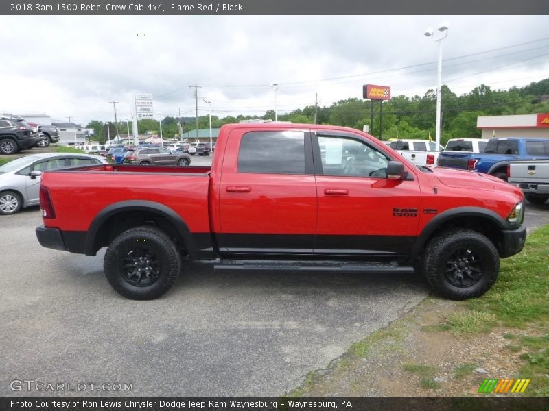 Flame Red / Black 2018 Ram 1500 Rebel Crew Cab 4x4