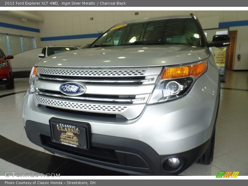 Ingot Silver Metallic / Charcoal Black 2013 Ford Explorer XLT 4WD
