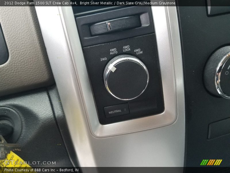 Bright Silver Metallic / Dark Slate Gray/Medium Graystone 2012 Dodge Ram 1500 SLT Crew Cab 4x4