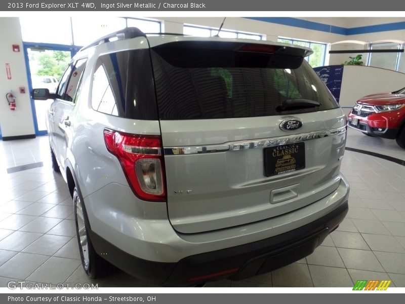 Ingot Silver Metallic / Charcoal Black 2013 Ford Explorer XLT 4WD