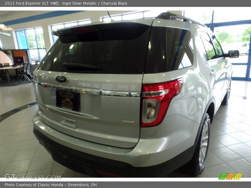 Ingot Silver Metallic / Charcoal Black 2013 Ford Explorer XLT 4WD
