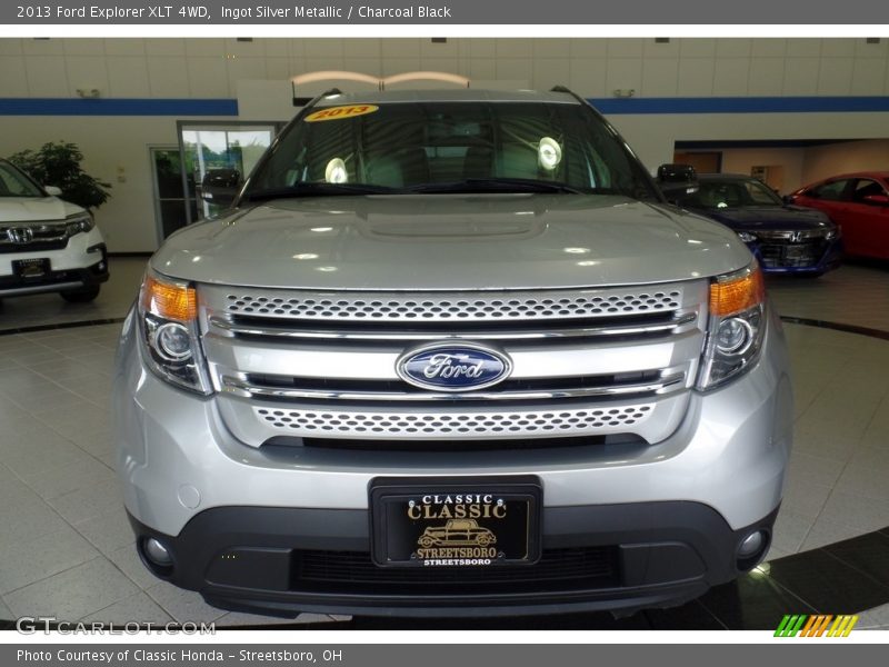 Ingot Silver Metallic / Charcoal Black 2013 Ford Explorer XLT 4WD