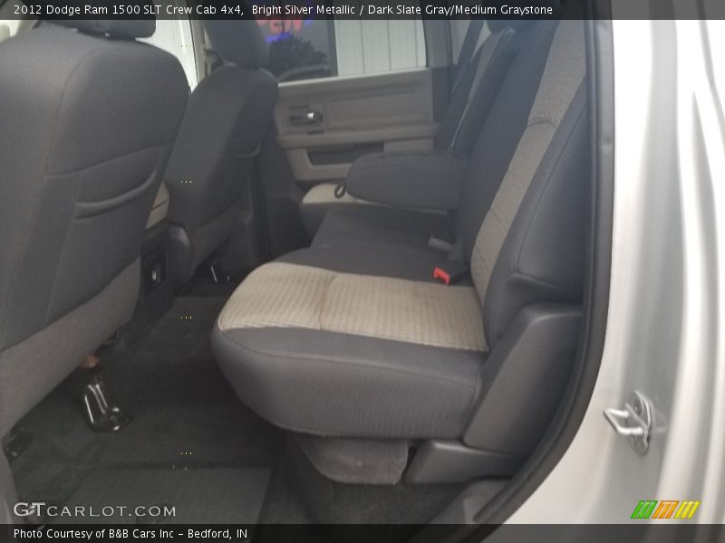 Bright Silver Metallic / Dark Slate Gray/Medium Graystone 2012 Dodge Ram 1500 SLT Crew Cab 4x4