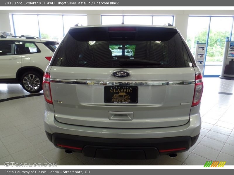 Ingot Silver Metallic / Charcoal Black 2013 Ford Explorer XLT 4WD