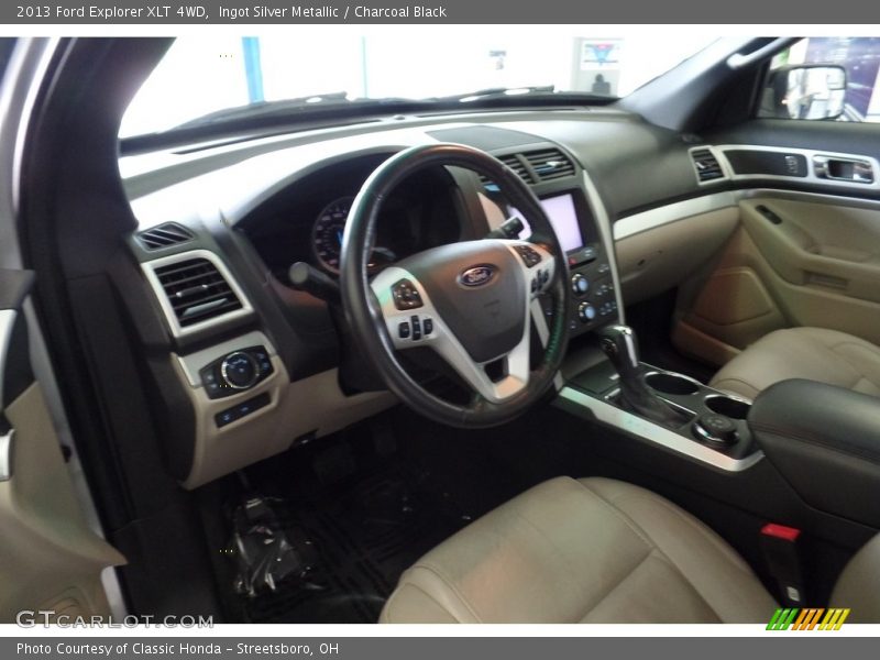 Ingot Silver Metallic / Charcoal Black 2013 Ford Explorer XLT 4WD