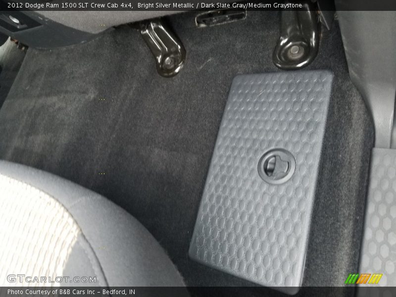 Bright Silver Metallic / Dark Slate Gray/Medium Graystone 2012 Dodge Ram 1500 SLT Crew Cab 4x4