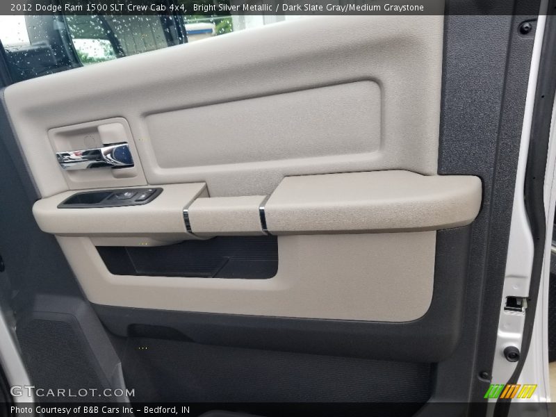Bright Silver Metallic / Dark Slate Gray/Medium Graystone 2012 Dodge Ram 1500 SLT Crew Cab 4x4