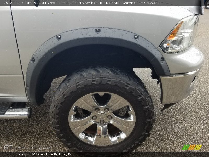 Bright Silver Metallic / Dark Slate Gray/Medium Graystone 2012 Dodge Ram 1500 SLT Crew Cab 4x4