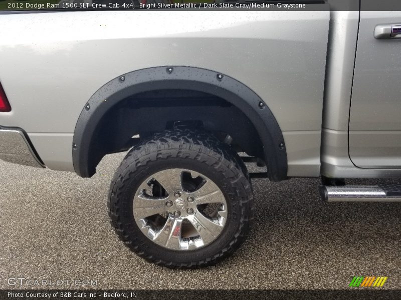 Bright Silver Metallic / Dark Slate Gray/Medium Graystone 2012 Dodge Ram 1500 SLT Crew Cab 4x4