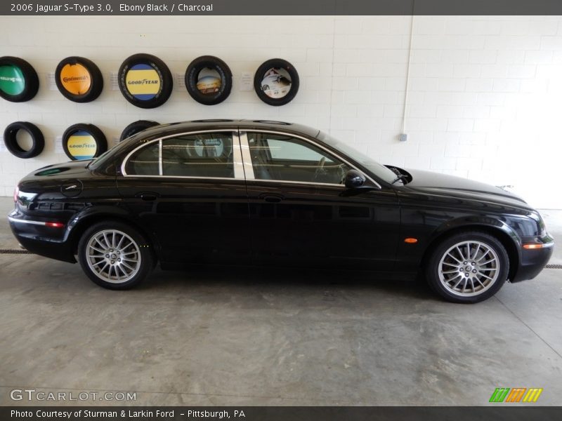 Ebony Black / Charcoal 2006 Jaguar S-Type 3.0