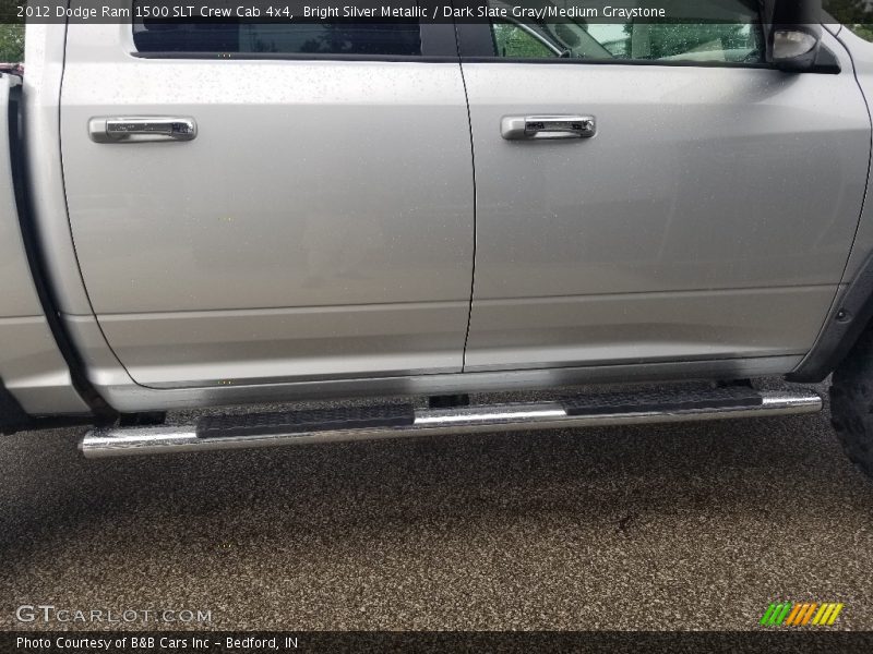 Bright Silver Metallic / Dark Slate Gray/Medium Graystone 2012 Dodge Ram 1500 SLT Crew Cab 4x4