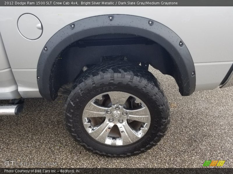 Bright Silver Metallic / Dark Slate Gray/Medium Graystone 2012 Dodge Ram 1500 SLT Crew Cab 4x4