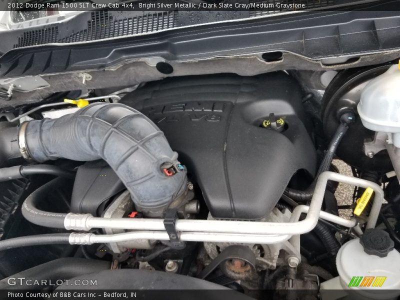 Bright Silver Metallic / Dark Slate Gray/Medium Graystone 2012 Dodge Ram 1500 SLT Crew Cab 4x4