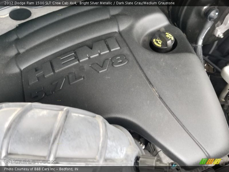 Bright Silver Metallic / Dark Slate Gray/Medium Graystone 2012 Dodge Ram 1500 SLT Crew Cab 4x4