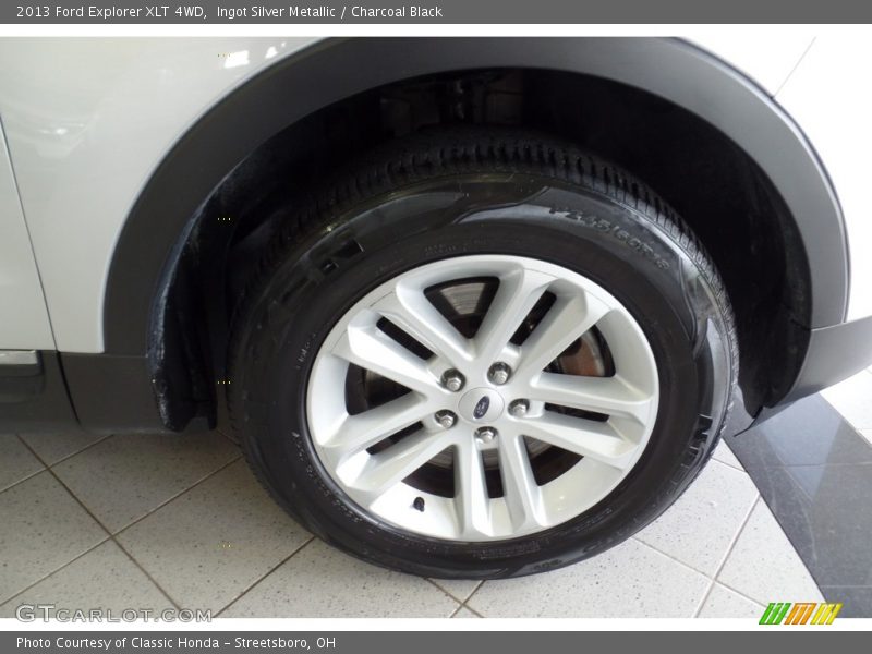 Ingot Silver Metallic / Charcoal Black 2013 Ford Explorer XLT 4WD