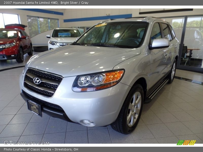 Bright Silver / Gray 2007 Hyundai Santa Fe Limited 4WD
