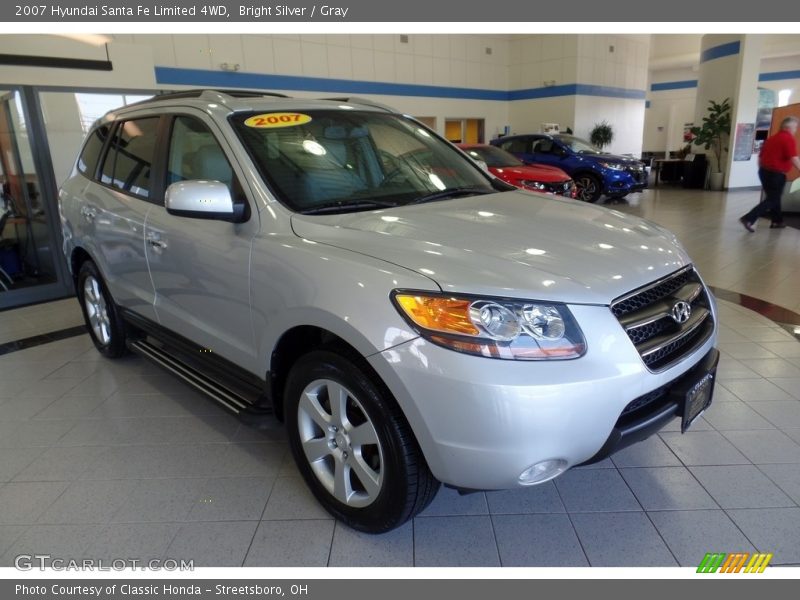 Bright Silver / Gray 2007 Hyundai Santa Fe Limited 4WD