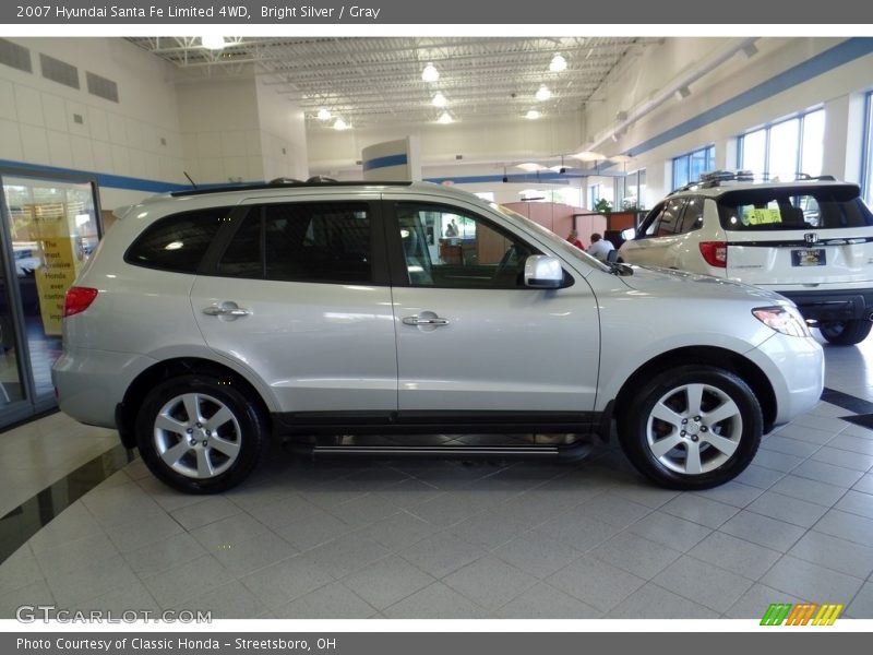 Bright Silver / Gray 2007 Hyundai Santa Fe Limited 4WD