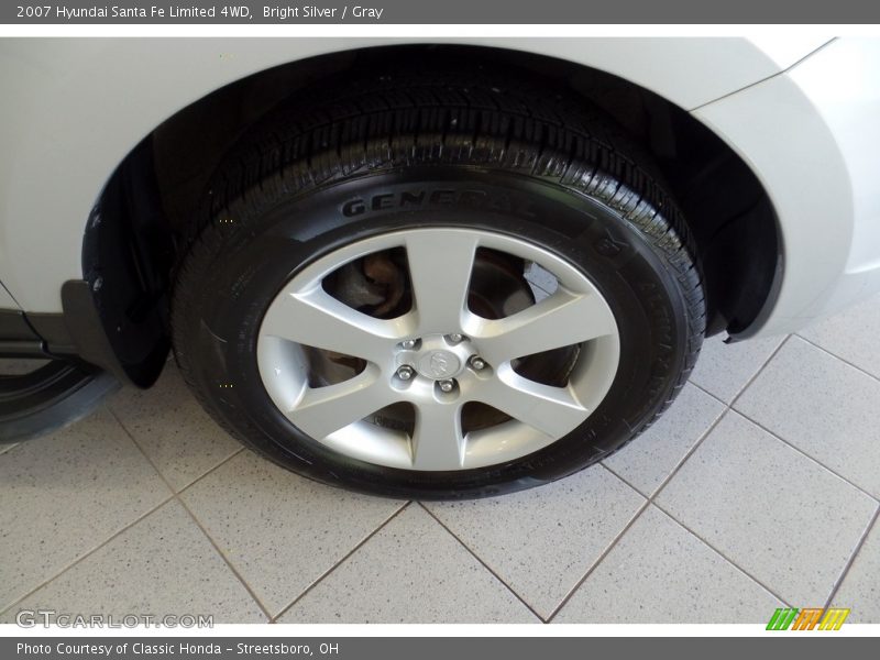 Bright Silver / Gray 2007 Hyundai Santa Fe Limited 4WD